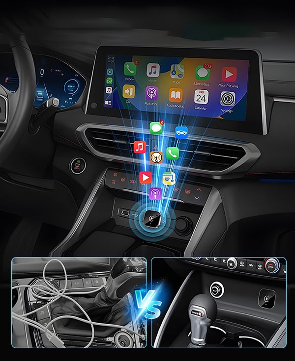 AutoLink™ | Trådløs CarPlay & Android Auto