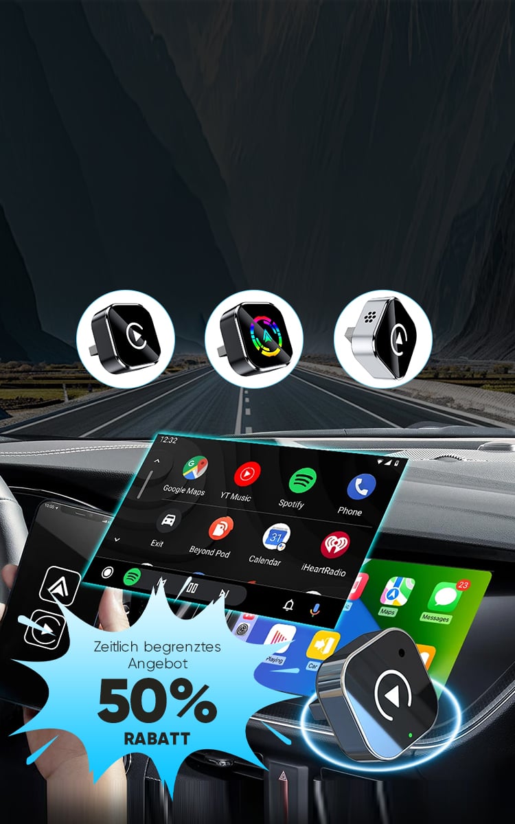 AutoLink™ | Trådløs CarPlay & Android Auto