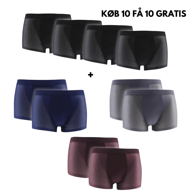 BambooBoxers™ - Åndbare Boxershorts i Fiber (5+5 GRATIS)