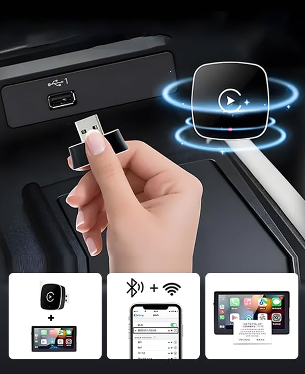 AutoLink™ | Trådløs CarPlay & Android Auto