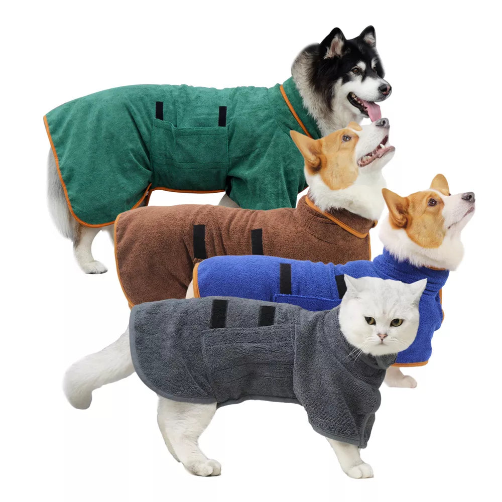 VarmVov™ – Absorberende Hundebadekåbe