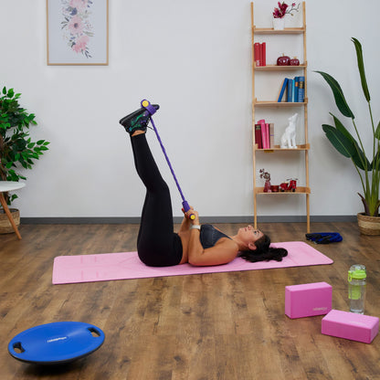 Multifunktionelt Træningsbånd – Modstandsbånd til Helkropstræning med Fodpedal