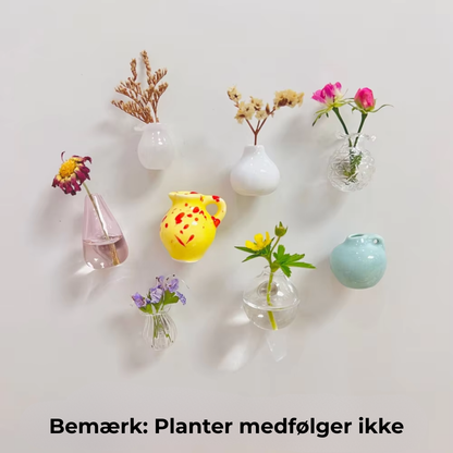 Minivasemagnet™ – Dekorative Keramikmagneter til Hjemmet (Sæt med 8)