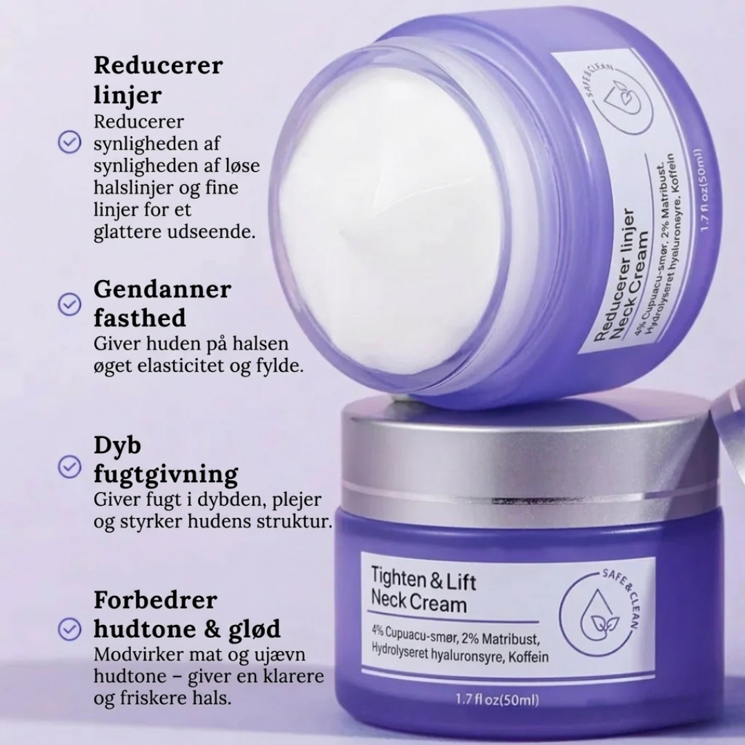 HalsLøft™ – Opstrammende Hals- & Dekolletagecreme