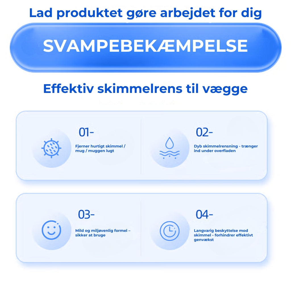 SkimmelStop™ - Hurtigvirkende spray mod skimmel