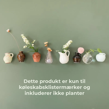 Minivasemagnet™ – Dekorative Keramikmagneter til Hjemmet (Sæt med 8)