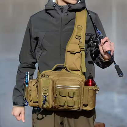 Kompakt Fiskeudstyrstaske – Bærbar Fisketaske til Fiskestænger og Tilbehør