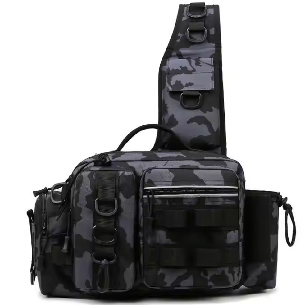 Kompakt Fiskeudstyrstaske – Bærbar Fisketaske til Fiskestænger og Tilbehør