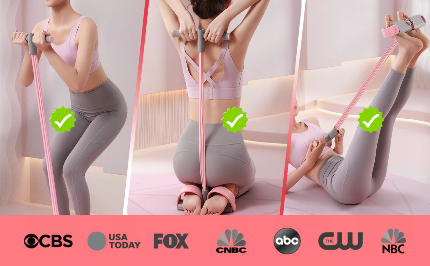 Multifunktionelt Træningsbånd – Modstandsbånd til Helkropstræning med Fodpedal