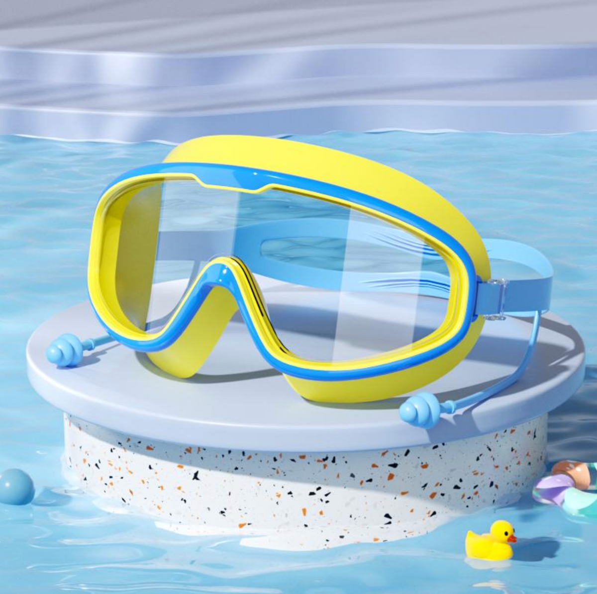 AquaKlar™ – Anti-Dug & UV-Beskyttelse med Integrerede Ørepropper