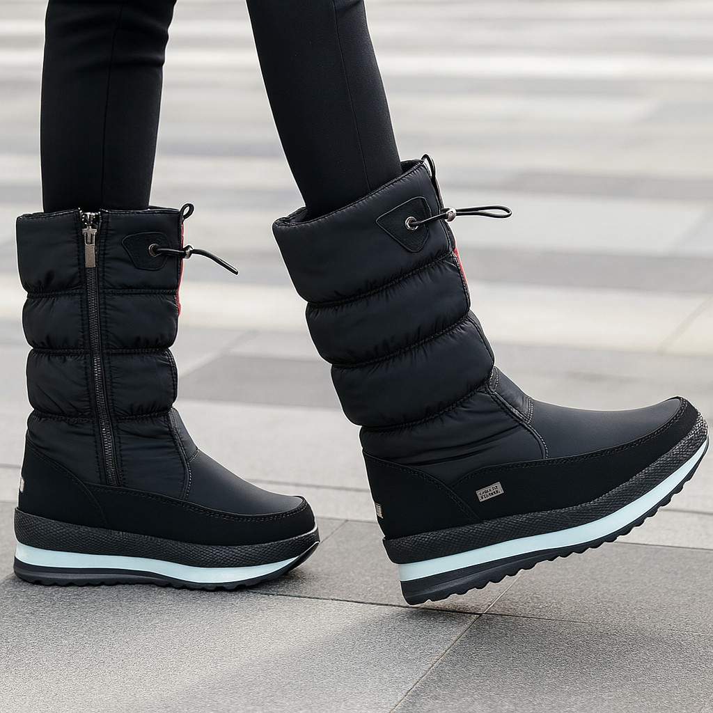 NordBoots™ | Skridsikre og Vandtætte Snestøvler med Fuskepels