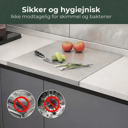 StålSkær™ – Premium skærebræt i fødevaregodkendt rustfrit stål