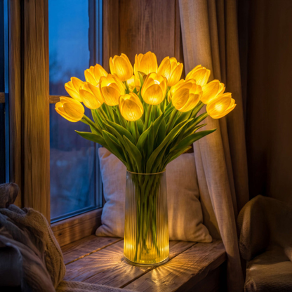LumiTulip™ – Elegant LED-tulipanbuket med varm og magisk glød