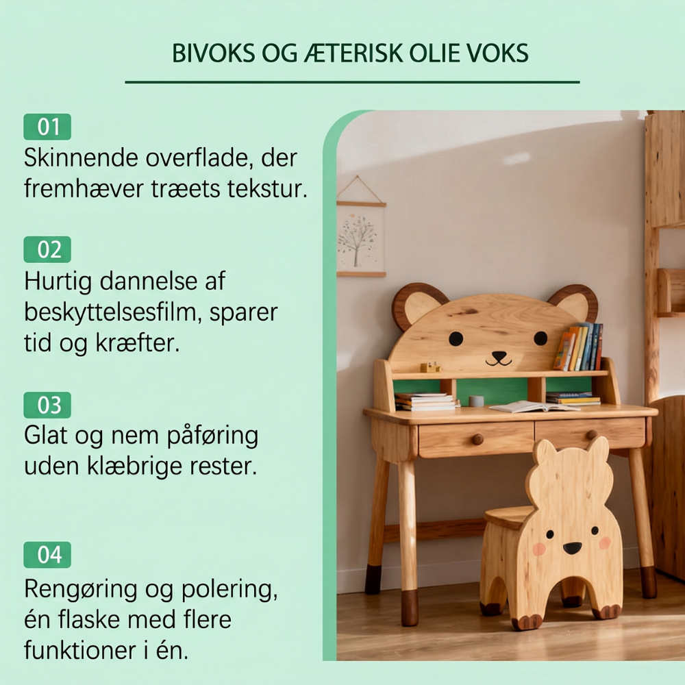 NordWax™ - Alt-i-en Bivoks Spray til Træpleje