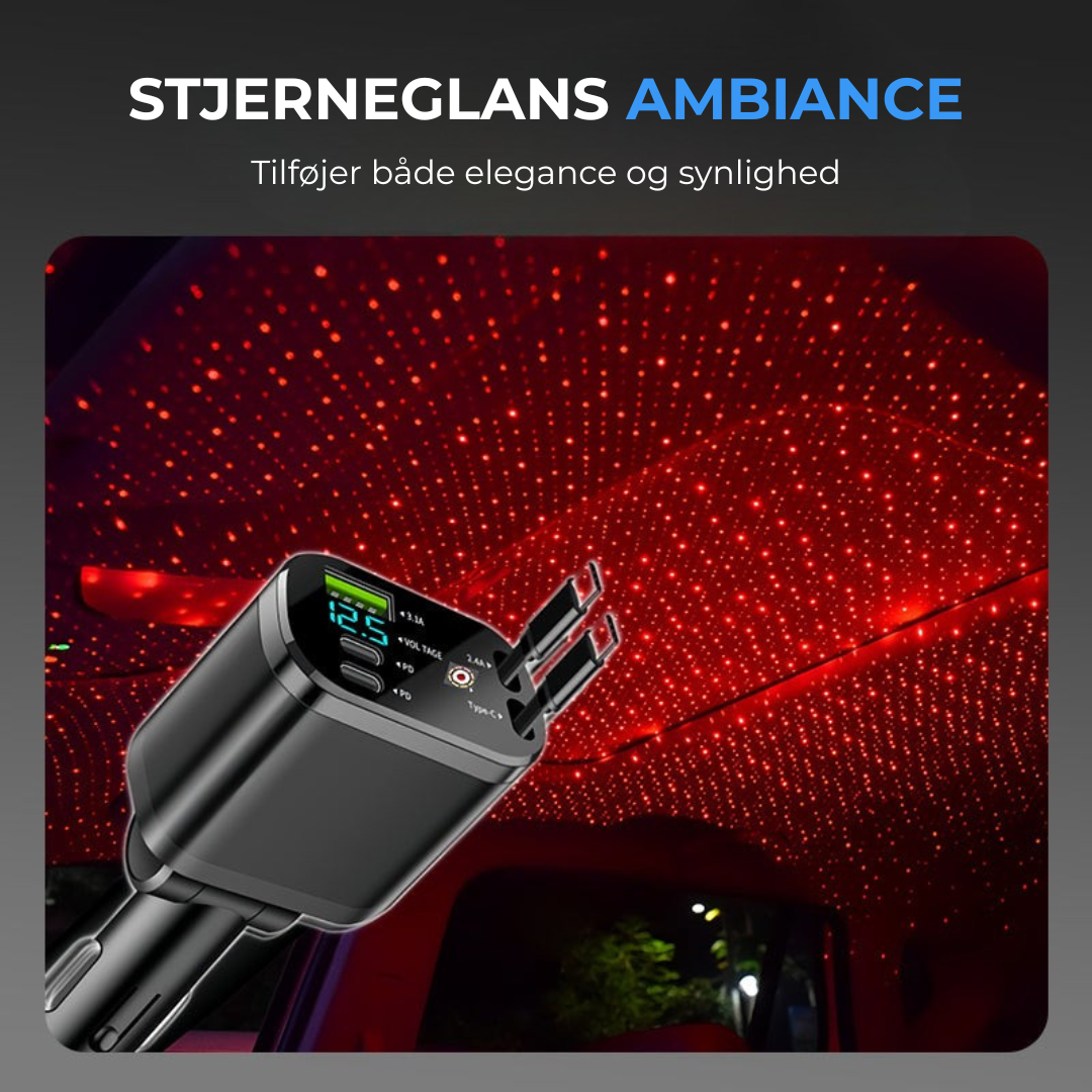 TurboLad™ l Hurtig billader med stjernehimmel-lys