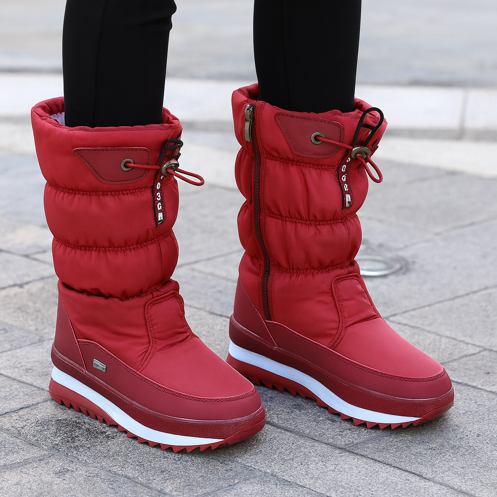 NordBoots™ | Skridsikre og Vandtætte Snestøvler med Fuskepels