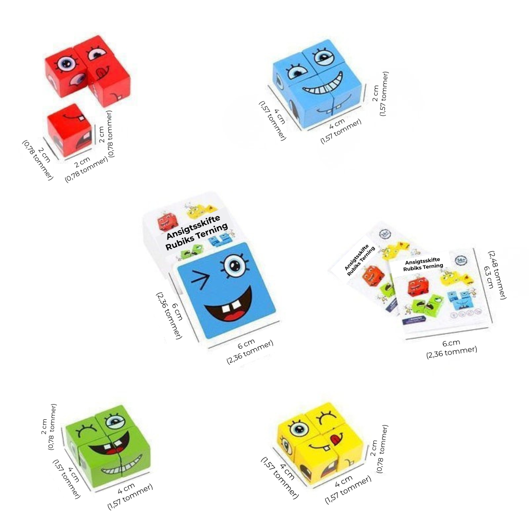 KubusLeg™ | Udtryks-matchende kubusspil i træ