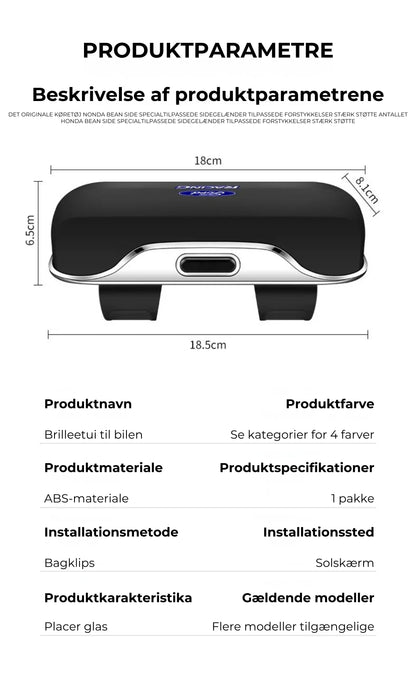 BrilleBox™ – Praktisk og stilfuld brilleholder til bilen