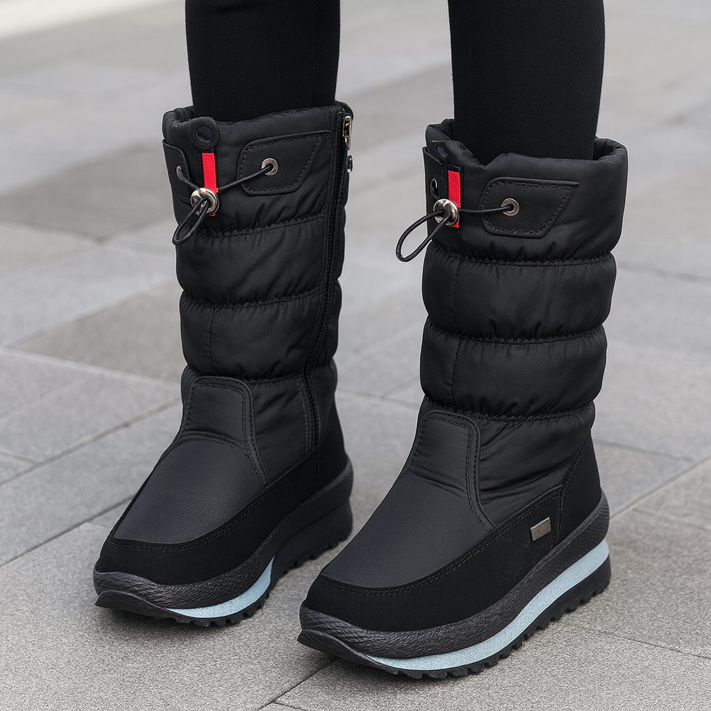 NordBoots™ | Skridsikre og Vandtætte Snestøvler med Fuskepels