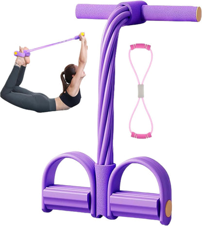 Multifunktionelt Træningsbånd – Modstandsbånd til Helkropstræning med Fodpedal