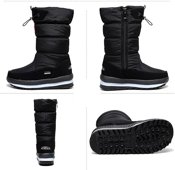 NordBoots™ | Skridsikre og Vandtætte Snestøvler med Fuskepels