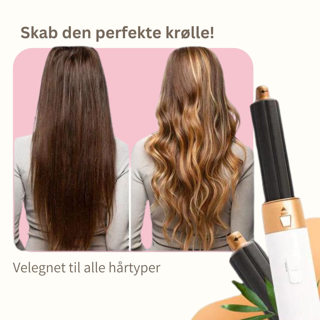 AirCurl Pro - det ultimative 5-i-1 værktøj til hårstyling