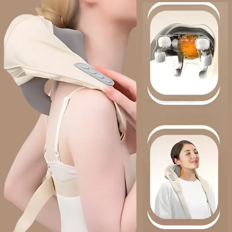 NeckMassager: Beroligende Hede Afslappende Nakke Og Skuldermassageapparat