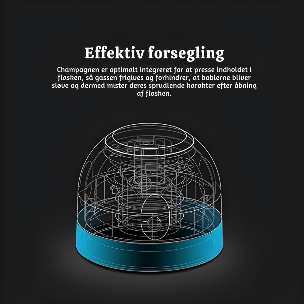 VinoLås™ – Roterende Lufttæt Flaske­forsegler til Vin & Drikkevarer