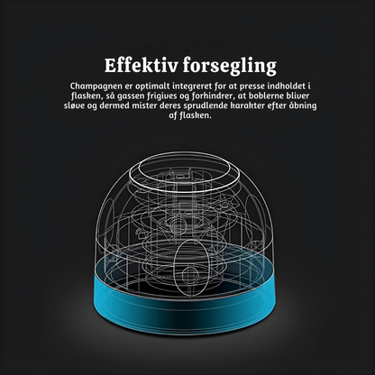 VinoLås™ – Roterende Lufttæt Flaske­forsegler til Vin & Drikkevarer