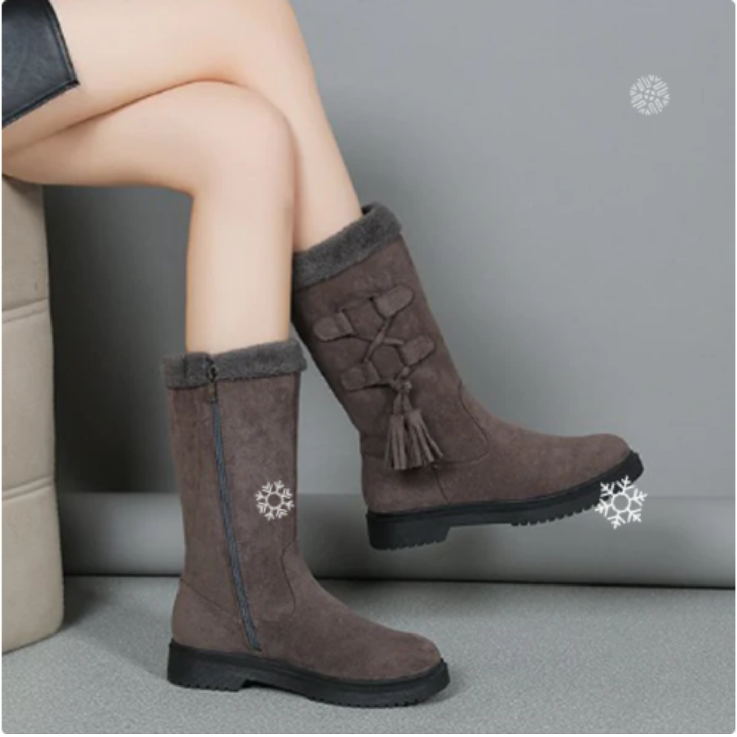 Iselin™ Vinterstøvler | Varme, elegante & skridsikre til vinterens dage