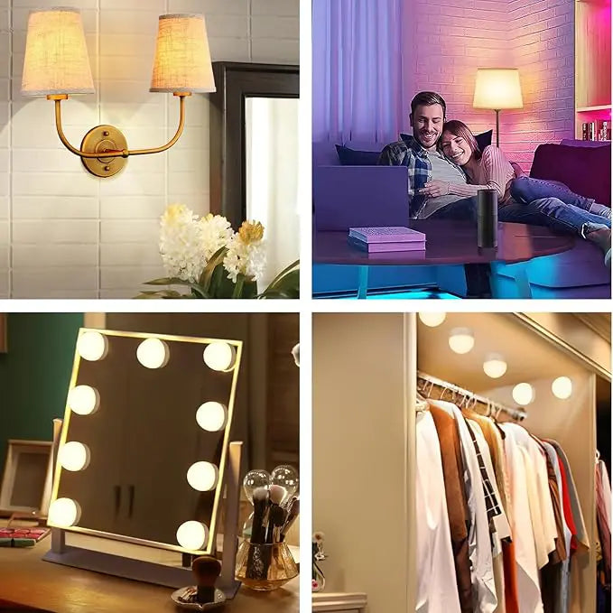 HyggeGlow™  - Trådløs LED-lampe med farver, dæmpning og fuld stemningskontrol