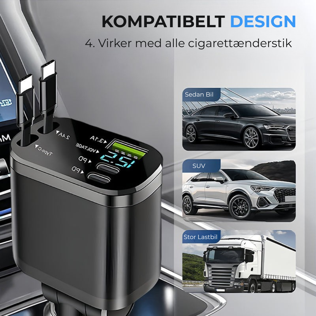 TurboLad™ l Hurtig billader med stjernehimmel-lys