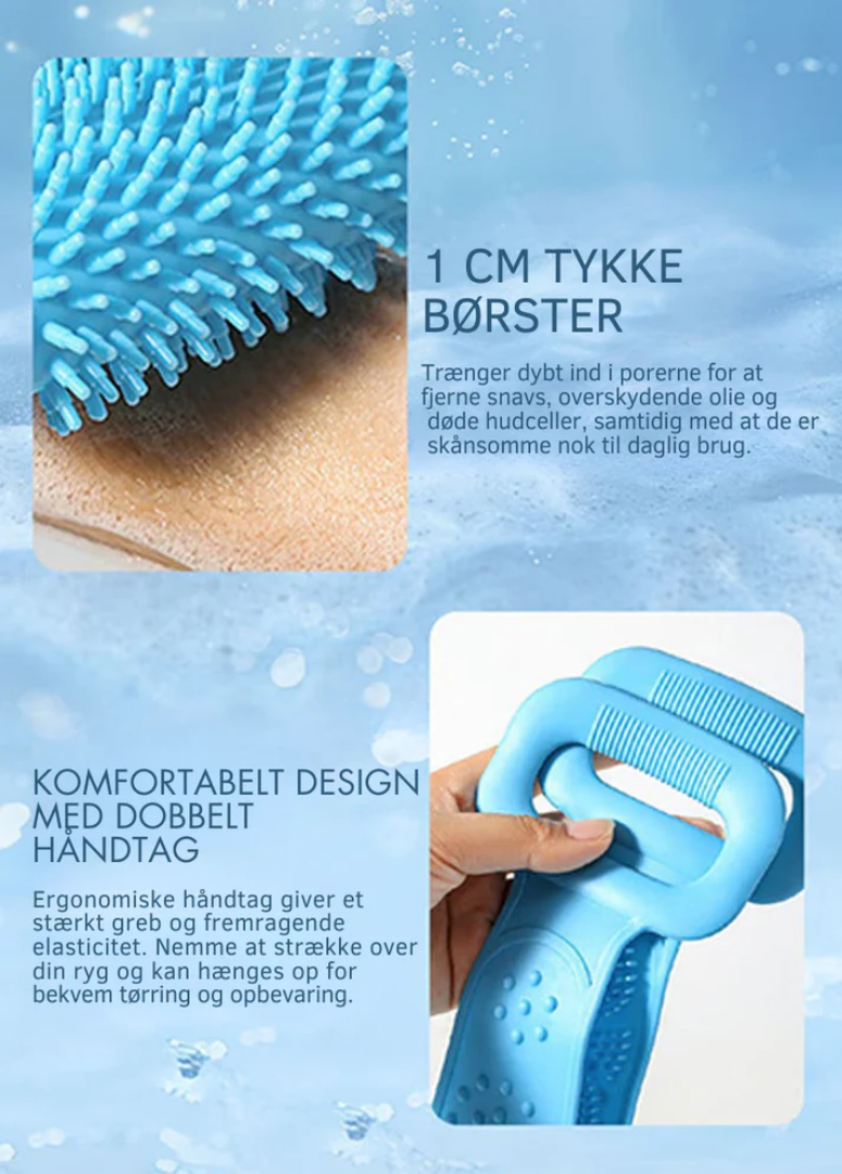 HyggeBelt™ | Silikone Badebælte Skrubbebørste