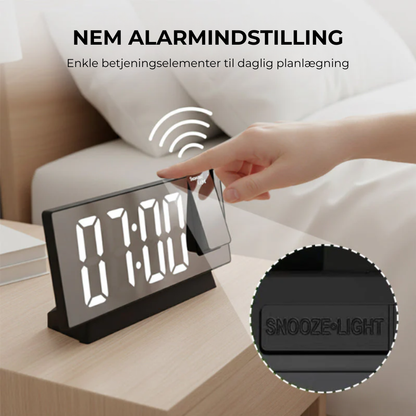 NordVåg™ LED Projektionsvækkeur - Vågn Klarere Hver Dag