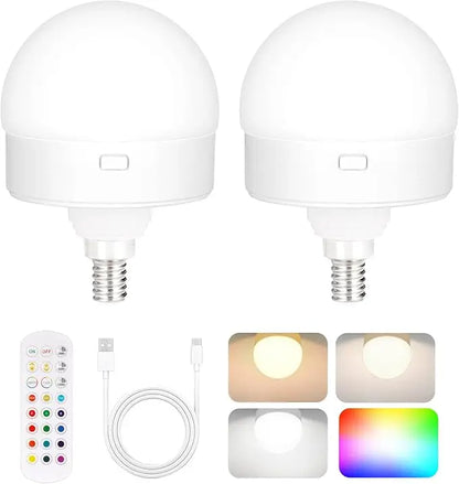 HyggeGlow™  - Trådløs LED-lampe med farver, dæmpning og fuld stemningskontrol