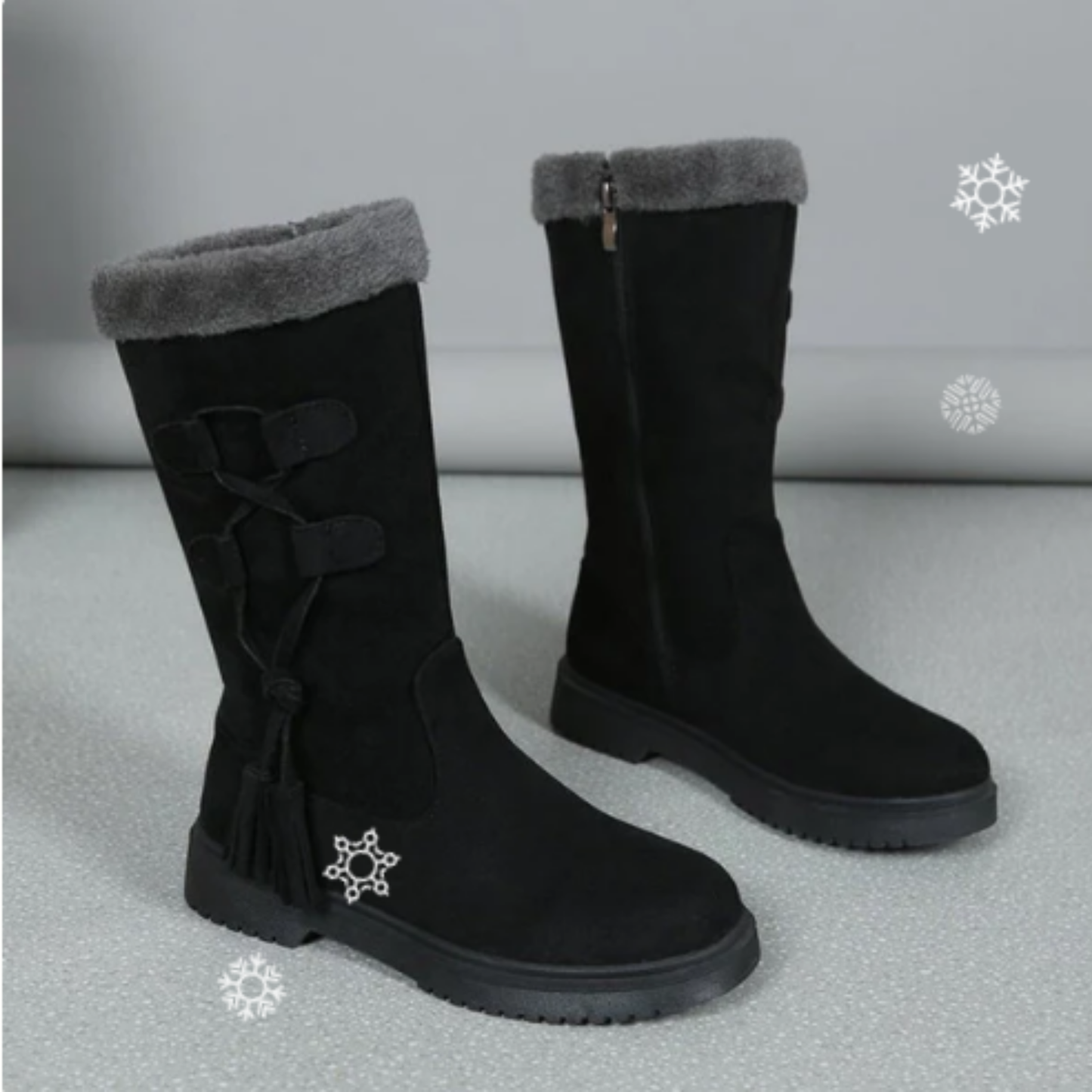 Iselin™ Vinterstøvler | Varme, elegante & skridsikre til vinterens dage