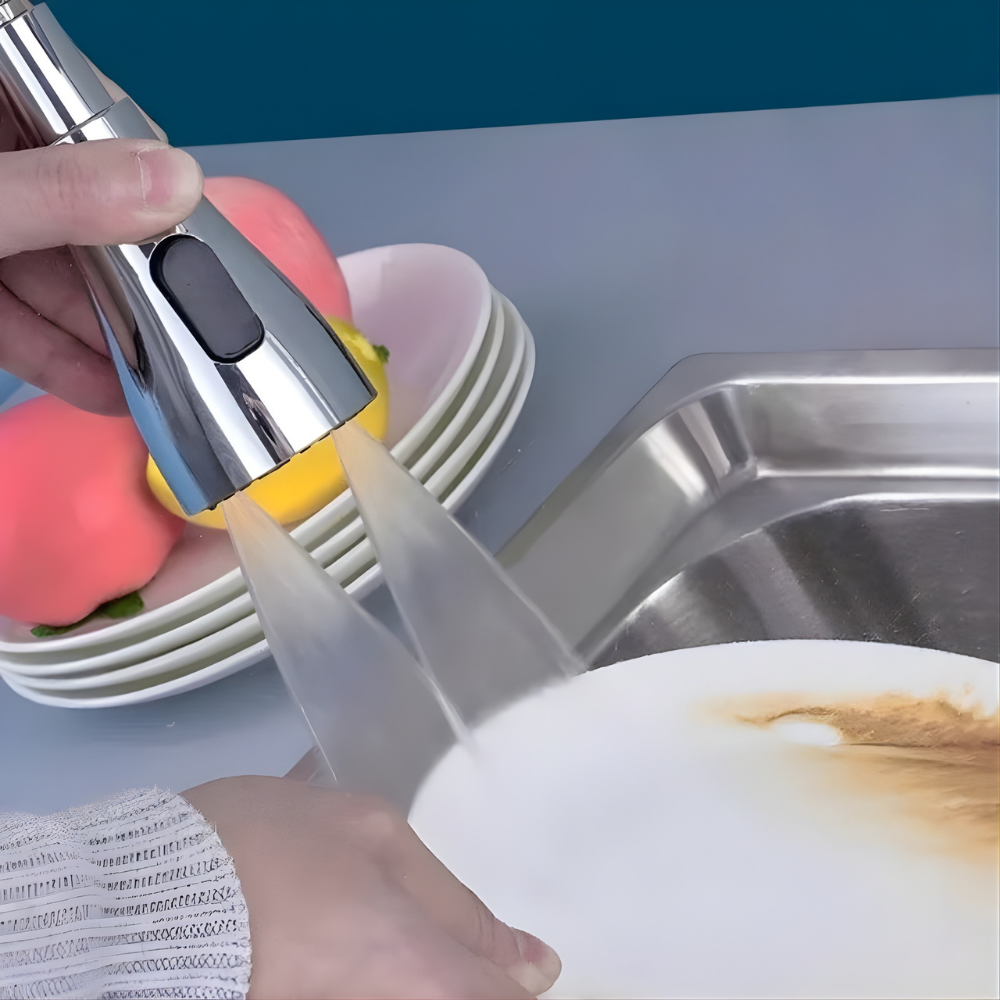 VandFlow™ – Universel 360° Roterende Køkkenhane Forlænger