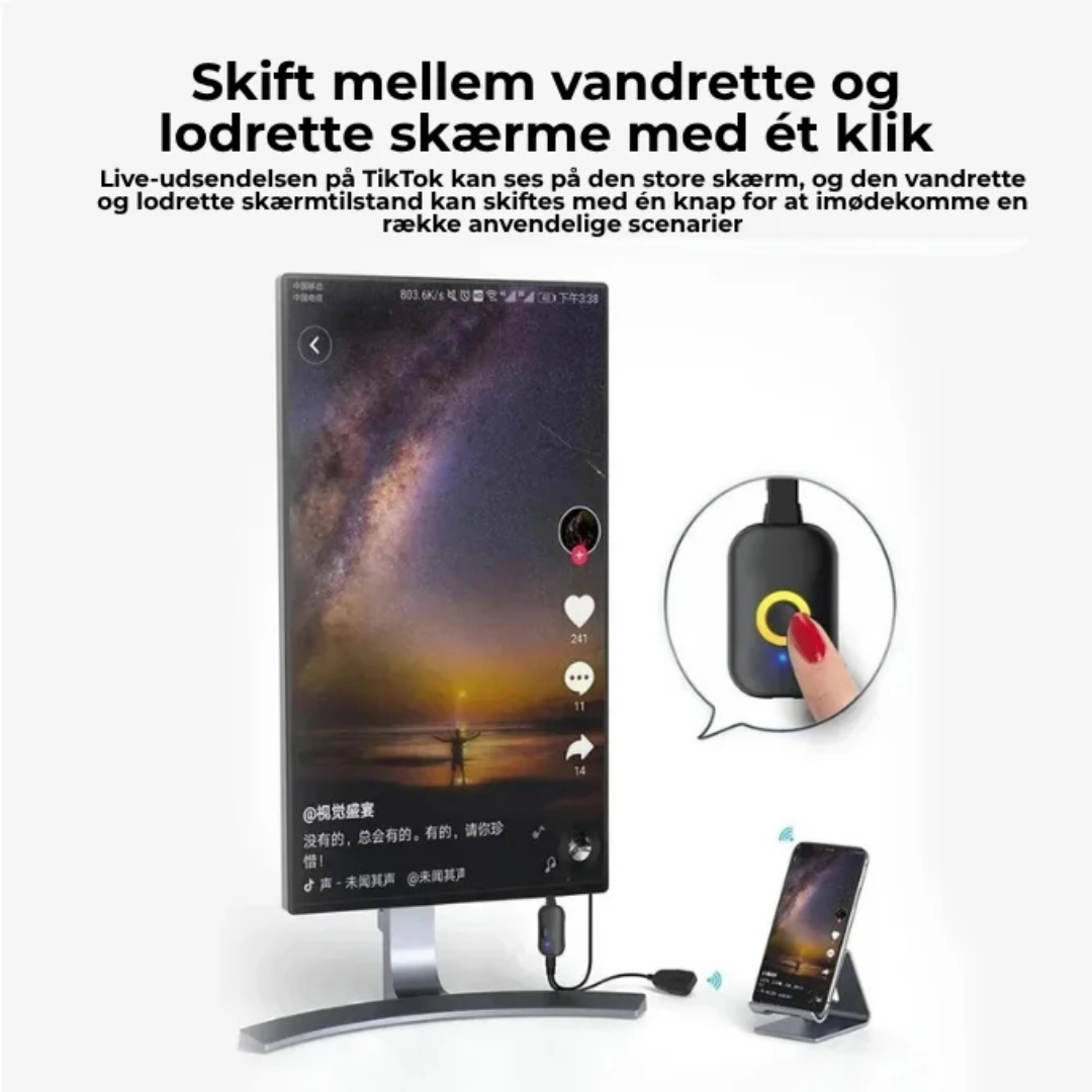 SpejlVen™ – Trådløs Skærmspejling til TV