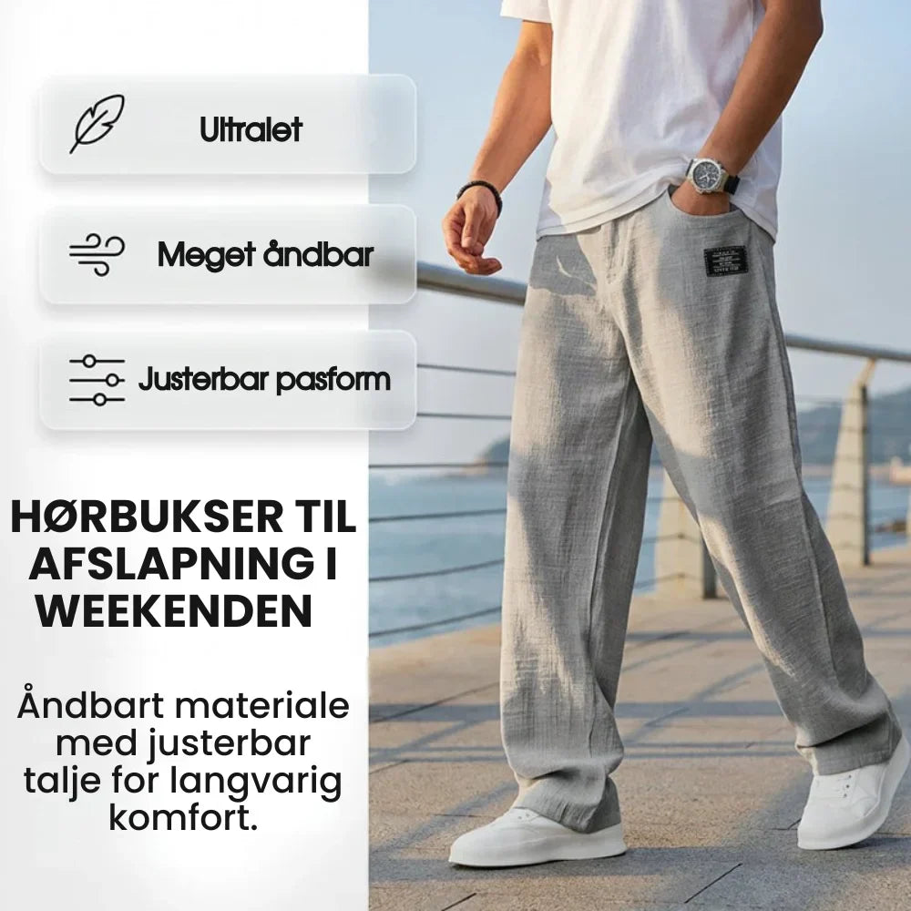 FlowFit™ – Lette og åndbare sommerbukser til mænd