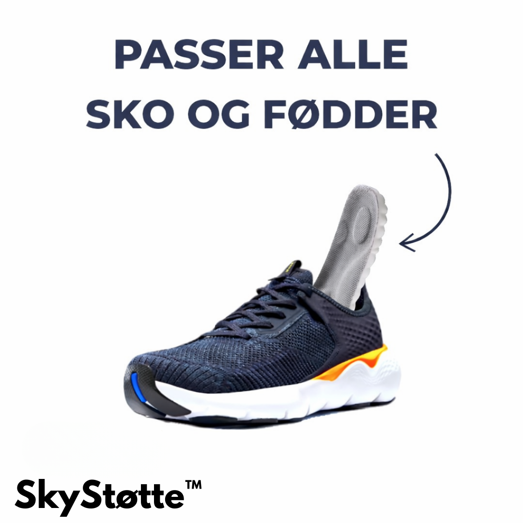 SkyStøtte™ - 4D Ortopædiske Fodindlæg