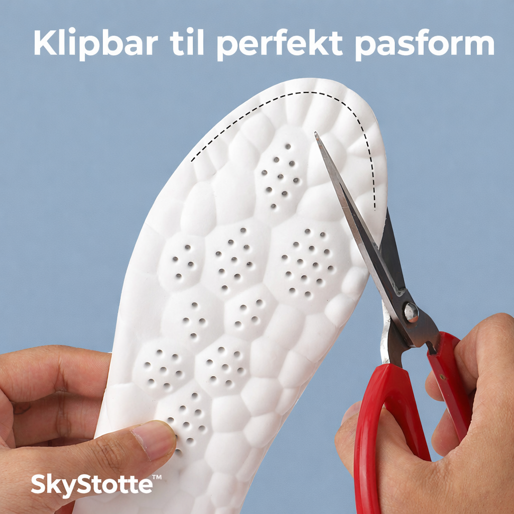 SkyStøtte™ - 4D Ortopædiske Fodindlæg