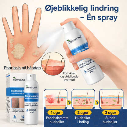 DermaLind™ - Magnesium Hudreparerende Spray til Sensitiv og Irriteret Hud