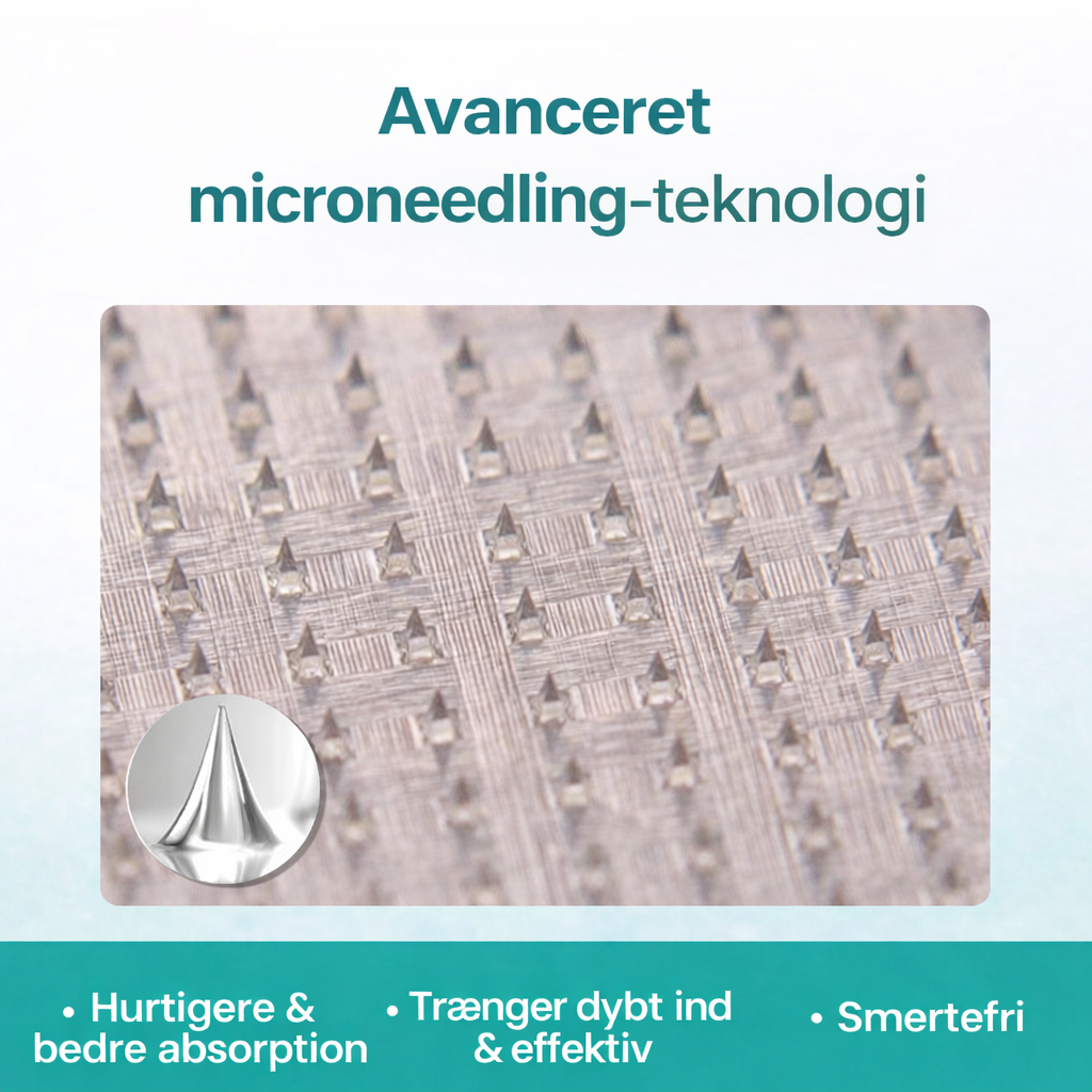 VenaLindre™ – Micronåle-patch til støtte for vener og lindring af tunge ben