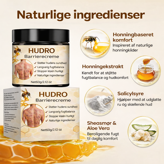 HudRo™ - Genopbyggende Hudbarrierecreme til Tør og Sart Hud