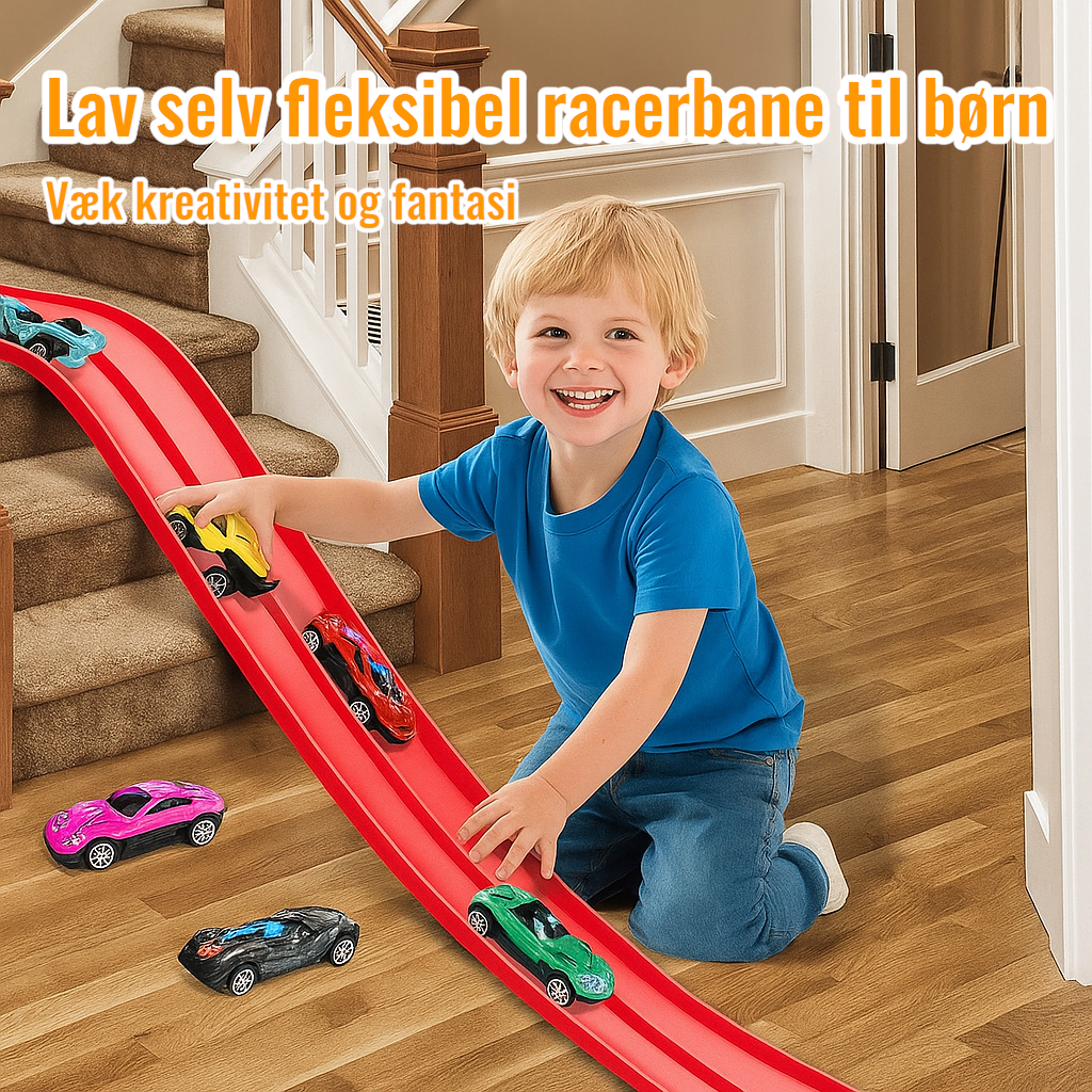 TurboRacer™ | Fleksibelt racerbane-eventyrsæt til børn