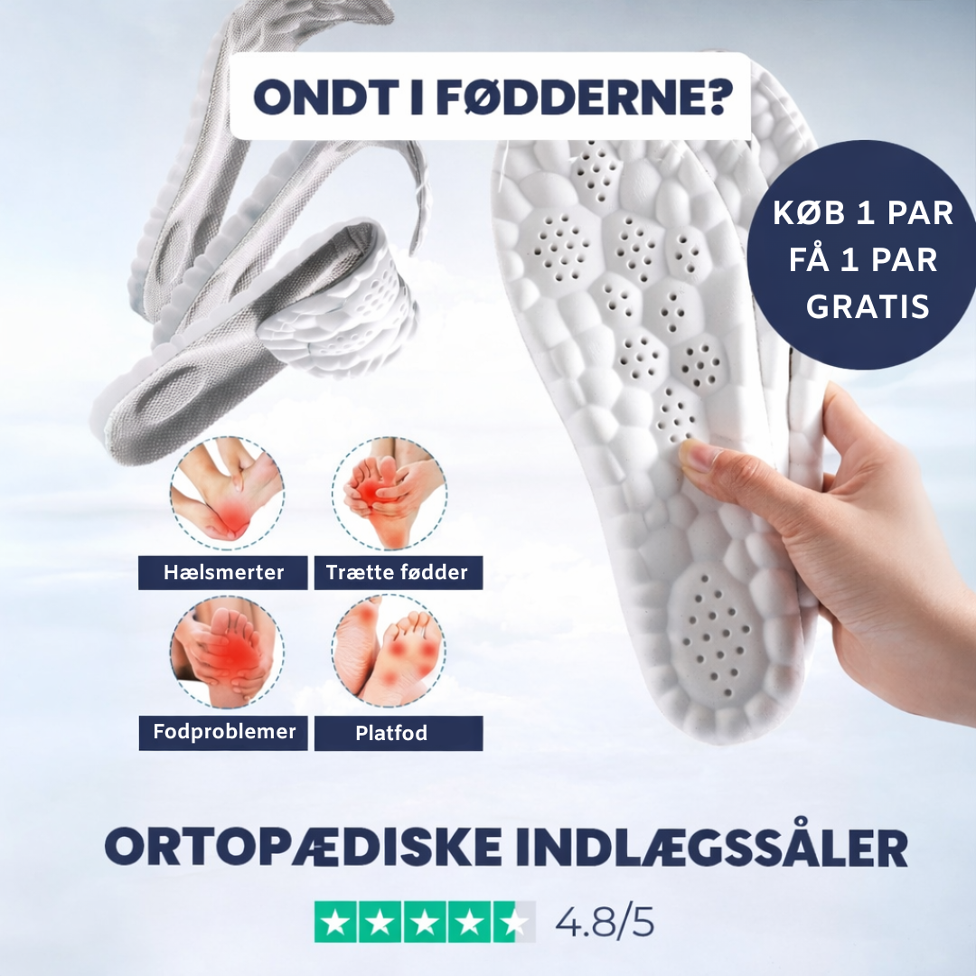 SkyStøtte™ - 4D Ortopædiske Fodindlæg