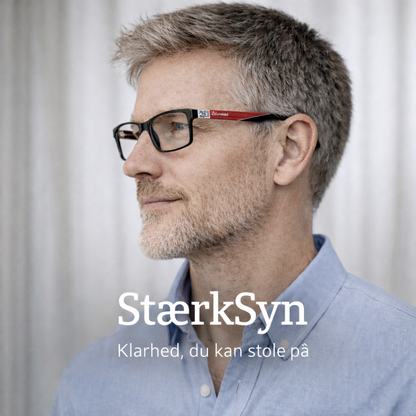 StærkSyn™ - Stabile læsebriller med let stel og bifokale linser
