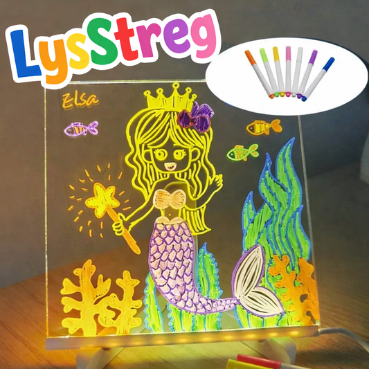 LysStreg™️ - Et lysende tegnebræt til kreativ leg