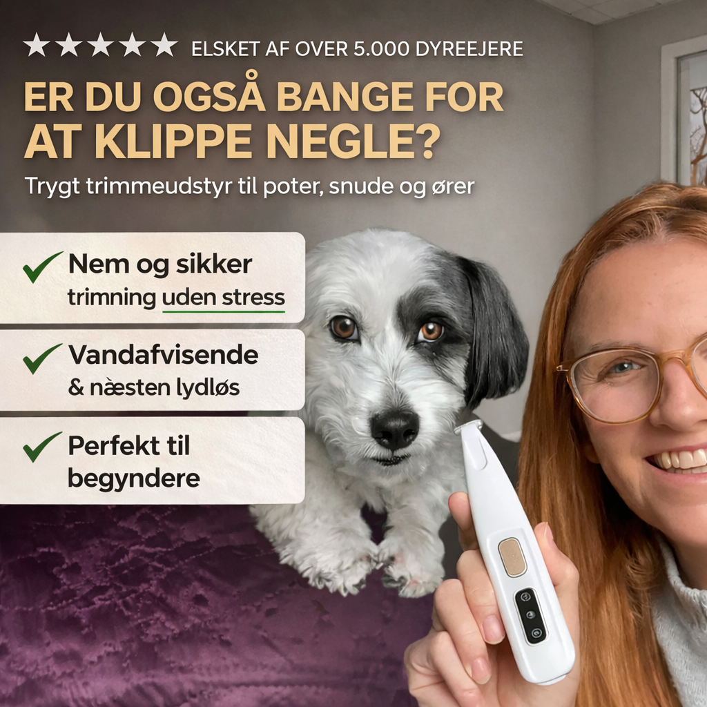 TrygPote™ – Vandafvisende kæledyr trimmer til sikker og stressfri pleje