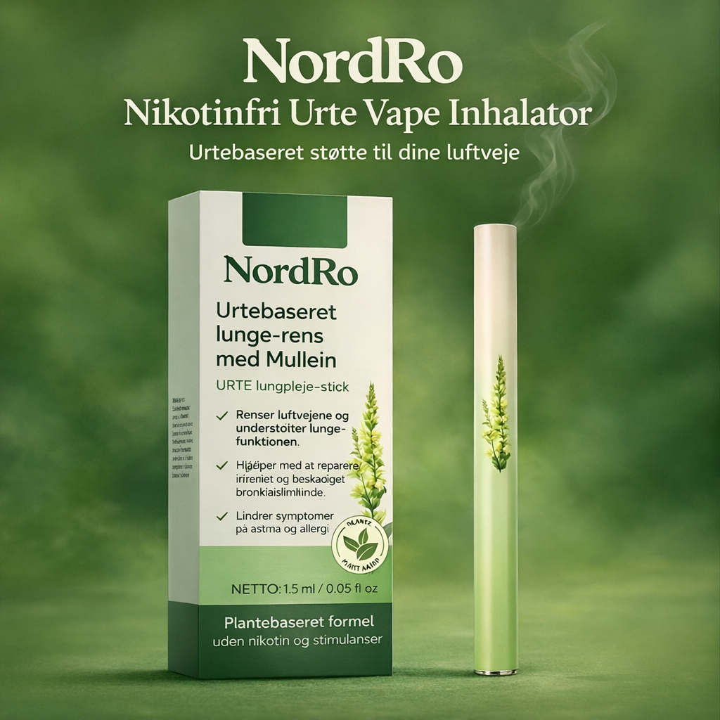 NordRo™ – Nikotin-fri urtebaseret vape-inhalator